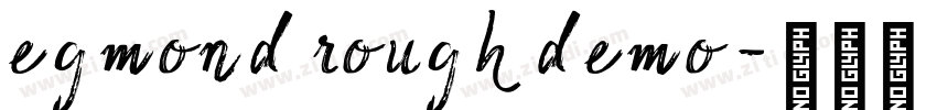 egmond rough demo字体转换